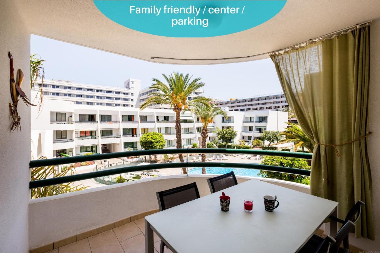 Go2Tenerife Appart'Nido Famille - Piscine & Plage Leilighet Playa de las Americas  Eksteriør bilde